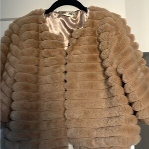 Chic Tan Teddy Jacket